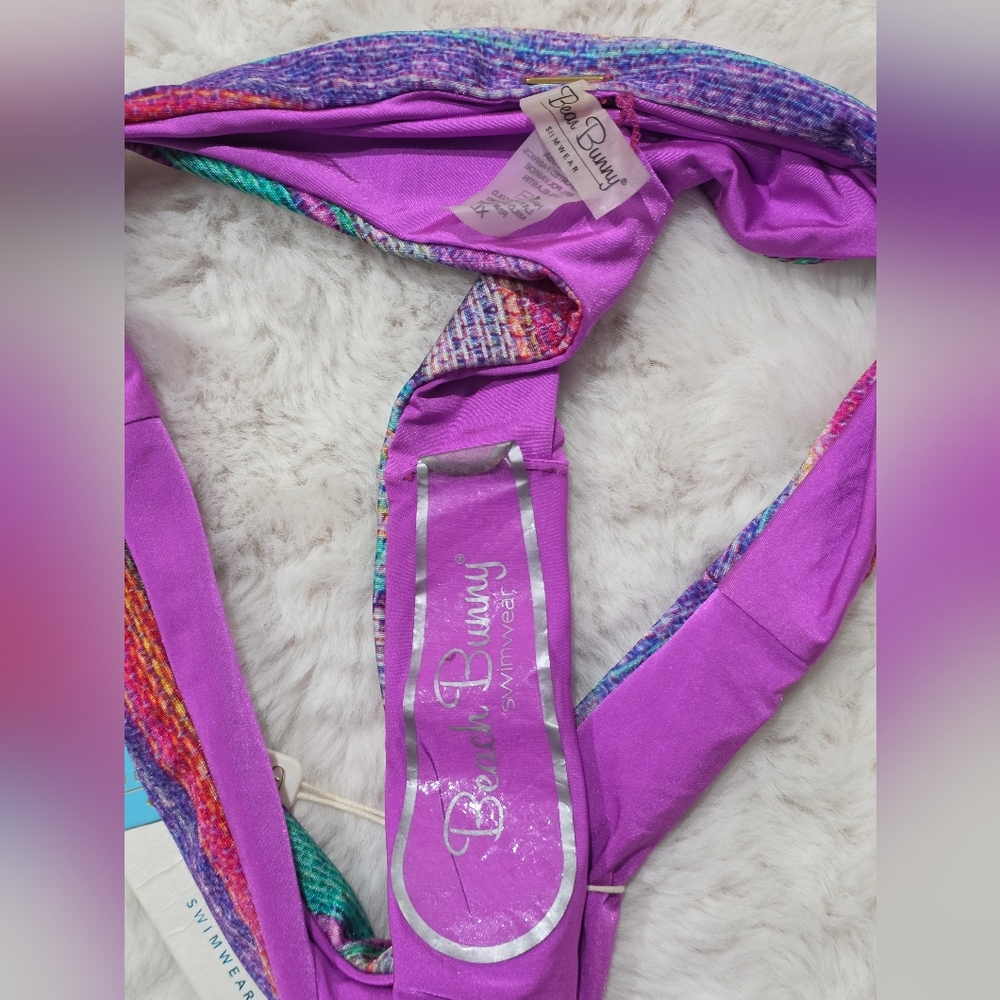 NWT Beach Bunny Dream Wraver Tango Skimpy Cheeky Reversible Bikini Bottoms‎ XL - Picture 4 of 4